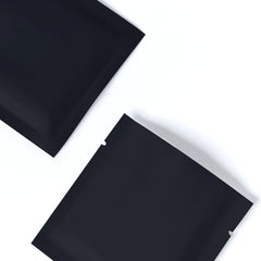 Matte Flat Black Aluminum Foil Open Fill Bags