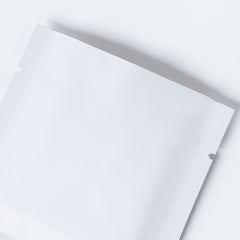 Matte Coconut White Aluminum Foil Open Fill Bags