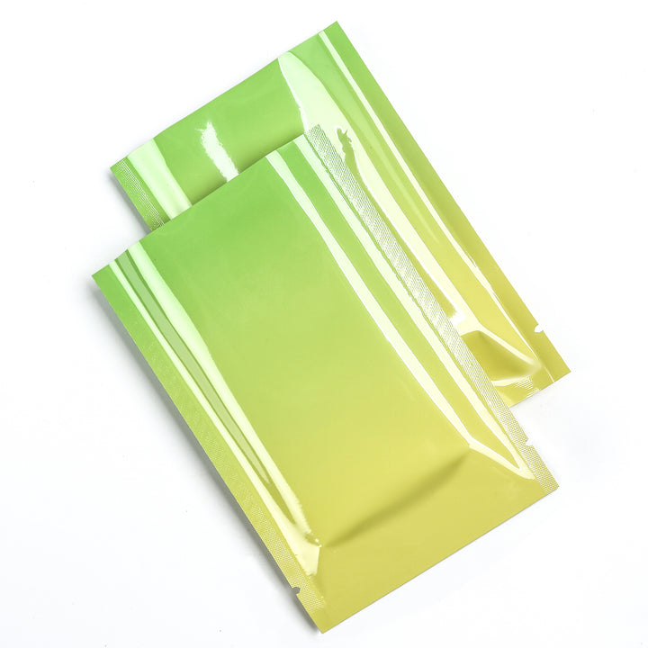 QQ Studio® Glossy Double-Sided Ripening Yellow Ombre Gradient Mylar SlickSeal™ Bags