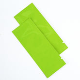Double-Sided Glossy Key Lime Green Aluminum SlickSeal™ Stick Pouches