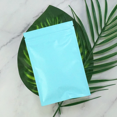 Rustic Matte Powder Blue Double-Sided Mylar Foil Flat QuickQlick® Bags