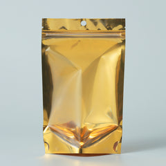 Single Side Glossy Color Metallic Mylar Stand Strong® Bags with Round Hang-Hole