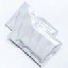 Glossy Grey Marble Metallic Foil Flat Zipper Seal Bags - Gray Marble