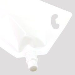 Glossy Plastic Stand Pouch with Corner Screw Cap Spout and Carry Out Hang Hole