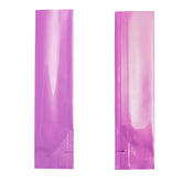 Long Glossy Midnight Purple Aluminum Open Stick Bags