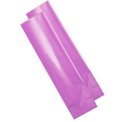 Long Glossy Midnight Purple Aluminum Open Stick Bags