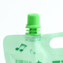 Matte Melon Green Designed Drink Pouches with Screw Cap Spout