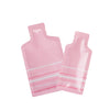 Glossy Rosé Pink Aluminum Bottle Shape Open Bottom Bags - Rosé Pink