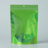 Single Side Glossy Color Metallic Mylar Stand Strong® Bags with Round Hang-Hole - Half Forest Green