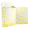 Graffiti Letters Printed Cardboard Gift Boxes with Fold and Tuck Tabs - Yellow