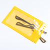 Glossy Neon Yellow Bordered Window QuickQlick® Bags with Butterfly Hang Hole - Neon Yellow