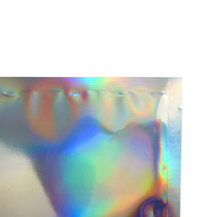 Glossy Diamond Holographic Mylar Open Top Packaging Bags