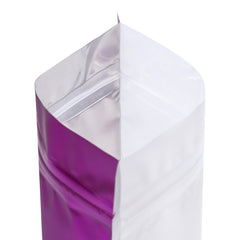 Single Side Matte Lavender Latte Purple Metallic Mylar Stand Strong® Coffee Valve Bags
