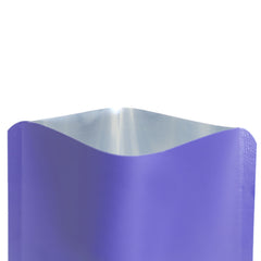 Matte Delphinium Purple Aluminum Open Bottom SlickSeal™ Packaging Bag