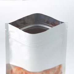 Matte Winter White Frosted Window Aluminum Flat QuickQlick® Bags