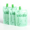 Designed Drink Pouches with Screw Cap Spout - Melon Green