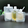 Matte Plastic Stand Pouch with Top Flip Cap Spout - Translucent