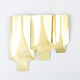 Glossy Nectar Gold Aluminum Bottle Shape Open Bottom Bags