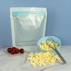 Glossy Candid Blue Storage Container Shaped Stand Strong® Bags