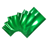 Glossy Sacramento Green Mylar Foil Open Fill Bags