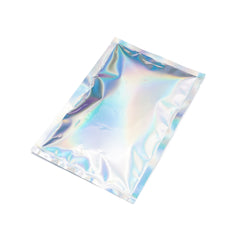 Glossy Diamond Holographic Mylar Open Top Packaging Bags