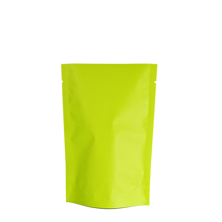 QQ Studio® Matte Pistachio Green Mylar Open Top Stand Up Heat Seal SlickSeal™ Bags