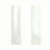 Long Glossy Aluminum Stick Open Top Packaging Bags - Milky White