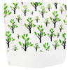 Double-Sided Paper Tree Design Open Top Bags - Nature Green