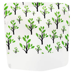 Nature Green Paper Tree Design Open Top Bags