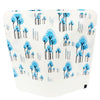 Double-Sided Paper Tree Design Open Top Bags - Blue Bird