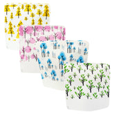 Double-Sided Paper Tree Design Open Top Bags