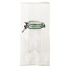 White Salt with Translucent Window Jar Design Open Top Bags with Side Gusset - White Salt