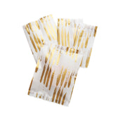 Brushed Paint Chiffon White Fin Seal Open Top Bag
