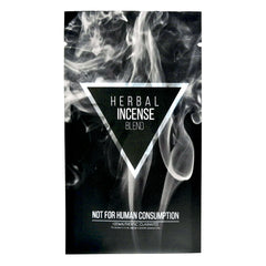 Herbal Black Incense Blend Pattern Design Metallic Foil Open Fill Bags
