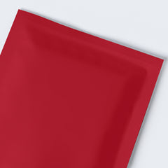 Matte Cardinal Red Aluminum Foil Open Fill Bags