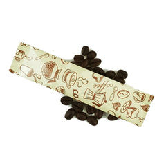 Cream Yellow Coffee Designed Foil SlickSeal™ Stick Pouches