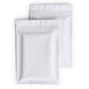 Double Sided Winter White Matte Metallized Mylar Foil Flat QuickQlick® Bags - Winter White
