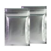 Matte Nickel Silver Metallized Mylar Foil Flat QuickQlick® Bags