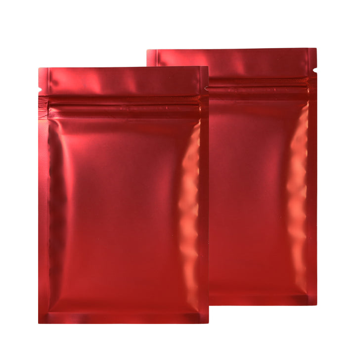 QQ Studio® Matte Cardinal Red Metallized Mylar Foil Flat QuickQlick™ Bags
