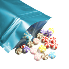 Matte Shock Blue Metallized Mylar Foil Flat QuickQlick® Bags