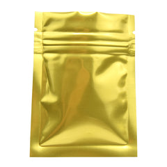 Glossy Half Gold Rush Window Mylar Flat QuickQlick® Bags