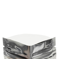Glossy Half Chrome Silver Window Mylar Flat QuickQlick® Bags