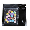 Glossy Polyethylene Bags with Single Side Clear Window Display - Half Mirror Black