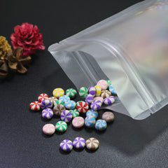 Frosted Translucent Polyethylene Flat Zipper Seal Bags