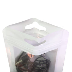 Half Pearl White QuickQlick® Bags with Rounded Corners and Butterfly Hang Hole