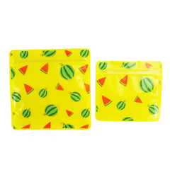 Watermelon Yellow Designed Multi-Icon Pattern QuickQlick® Bags with Clear Window