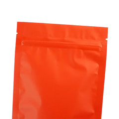Matte Firetruck Red Metalized Foil Stand Strong® Packaging Bags With Zipper Seal