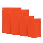 Matte Firetruck Red Metalized Foil Stand Strong® Packaging Bags With Zipper Seal