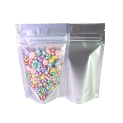 Matte Half Nickel Silver Metallic Mylar Stand Strong® Bags