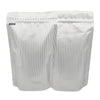 Double-Sided Stripe Design Mylar Stand Strong® Bags - White Socks